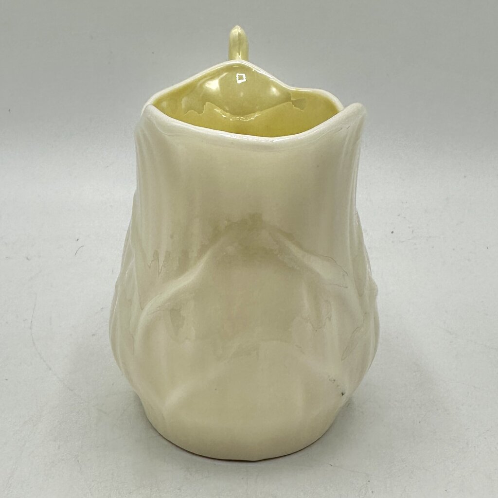 Vintage Belleek Ireland Lily Porcelain Creamer & Open Sugar Bowl