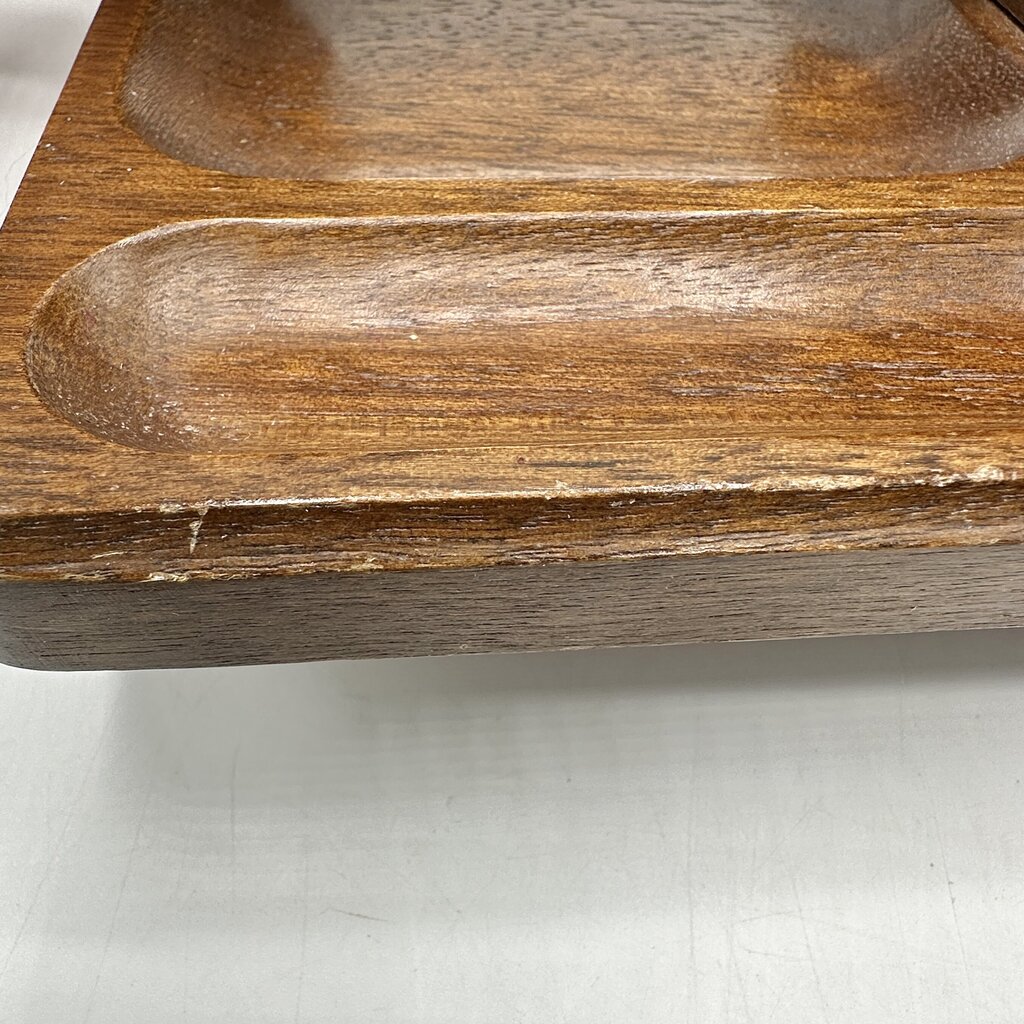 Vintage Swank Wood Valet 11 Inch Dresser/Desk Organizer MCM Japan /cb