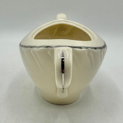 Vintage Weatherly By Lenox Bone China Covered Sugar Bowl w/ Platinum Trim USA /cb