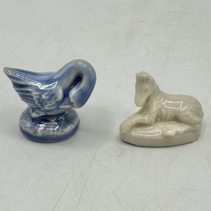 Lot of 24 Wade Whimsies Porcelain Animal Figurines Rose Tea England Duplicates /cb