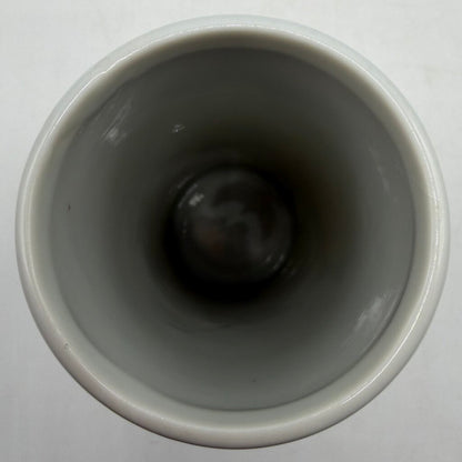 Vintage Takahashi San Francisco Blue & White Floral 6 1/2” Bud Vase /cb