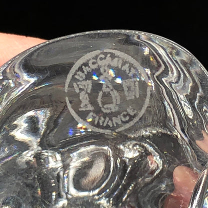 Vintage Baccarat Crystal Owl Paperweight Figurine /b