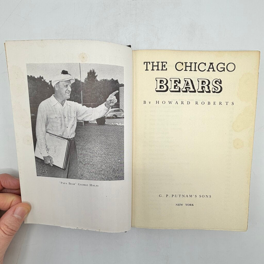 The Chicago Bears By Howard Roberts 1947 Putnam’s Sons Vitnage Hardcover Book /cb