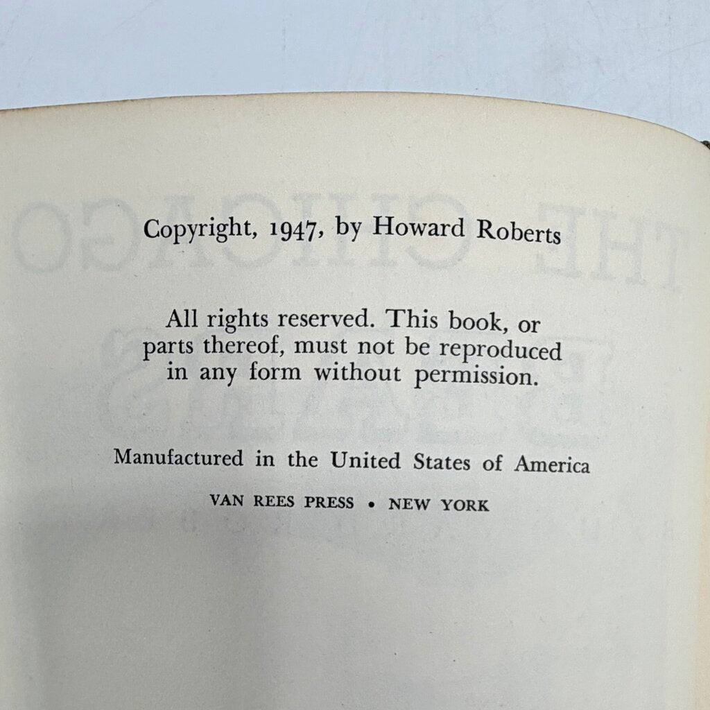 The Chicago Bears By Howard Roberts 1947 Putnam’s Sons Vitnage Hardcover Book /cb