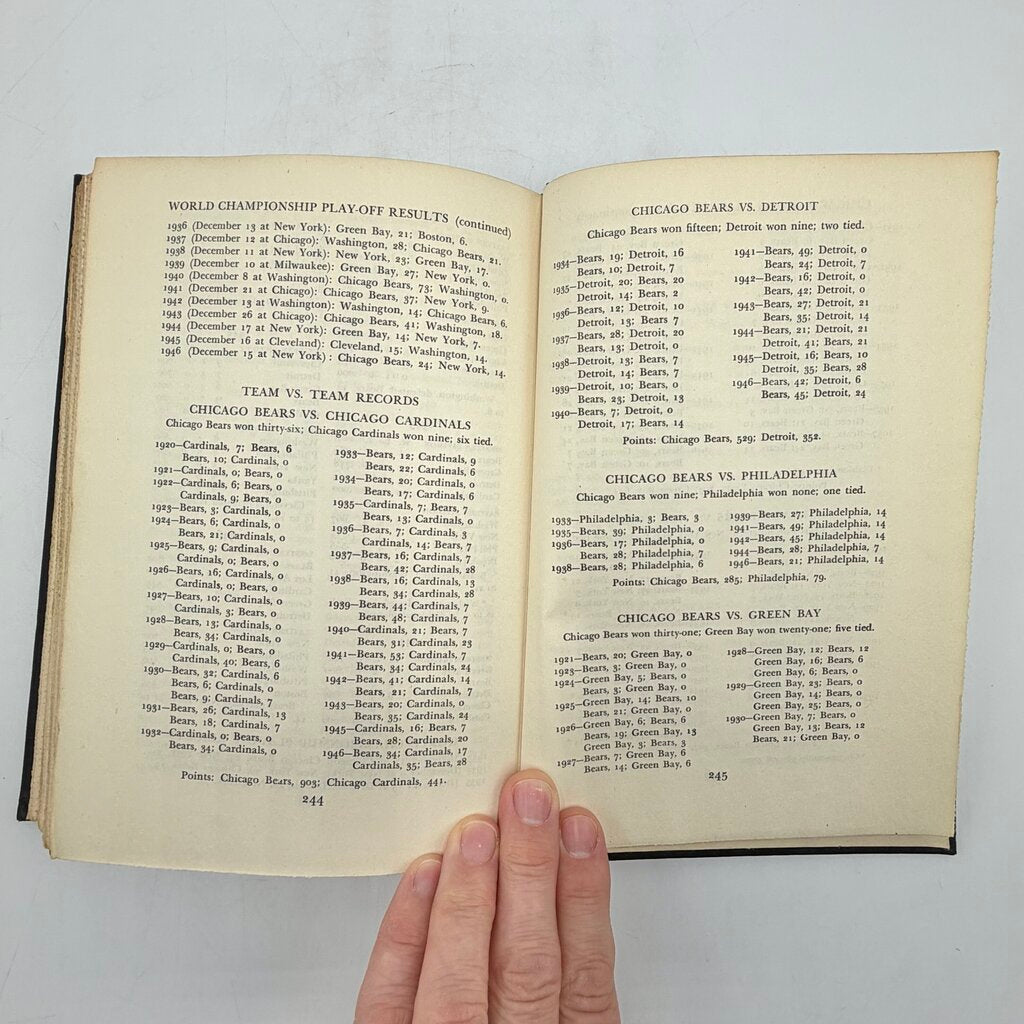 The Chicago Bears By Howard Roberts 1947 Putnam’s Sons Vitnage Hardcover Book /cb