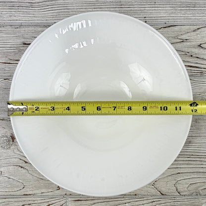 Set Of 4 Fortessa Large 12” Individual Pasta Bowls White Bone China /cb