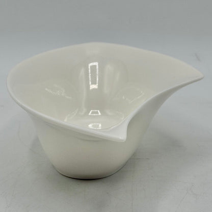 Set of 4 Deagourmet Foodesign White Porcelain Contemporary Dessert/Sauce Bowls Designed In Italy /cb