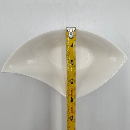 Set of 4 Deagourmet Foodesign White Porcelain Contemporary Dessert/Sauce Bowls Designed In Italy /cb