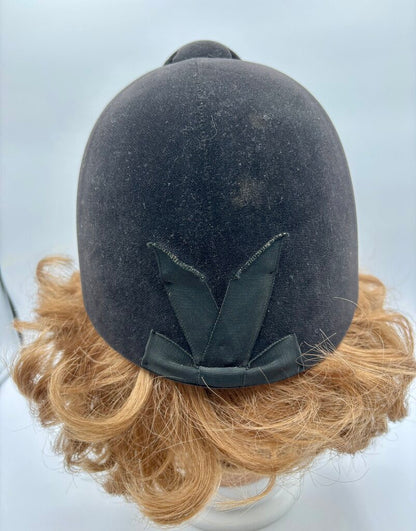 Equestrian Boltaron Safety Crown Velvet Hard Riding Helmet /j