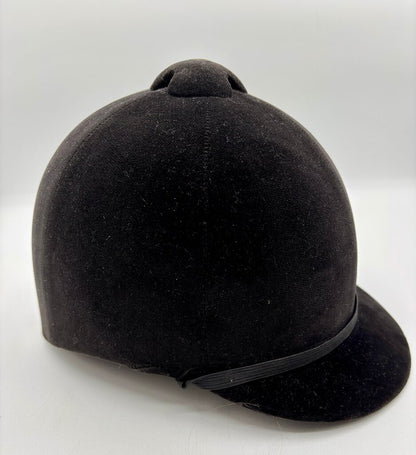 Equestrian Boltaron Safety Crown Velvet Hard Riding Helmet /j