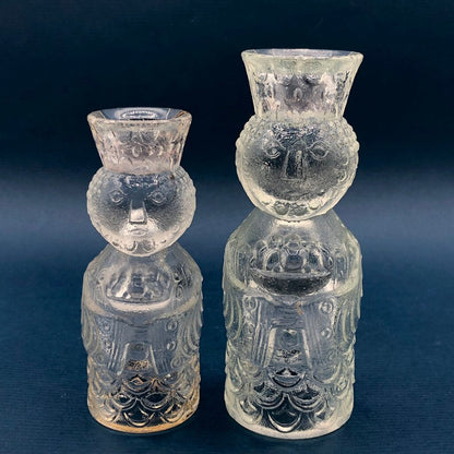 2 Bjorn Winblad Rosenthall Glass Wisemen Single Light Candlesticks /b