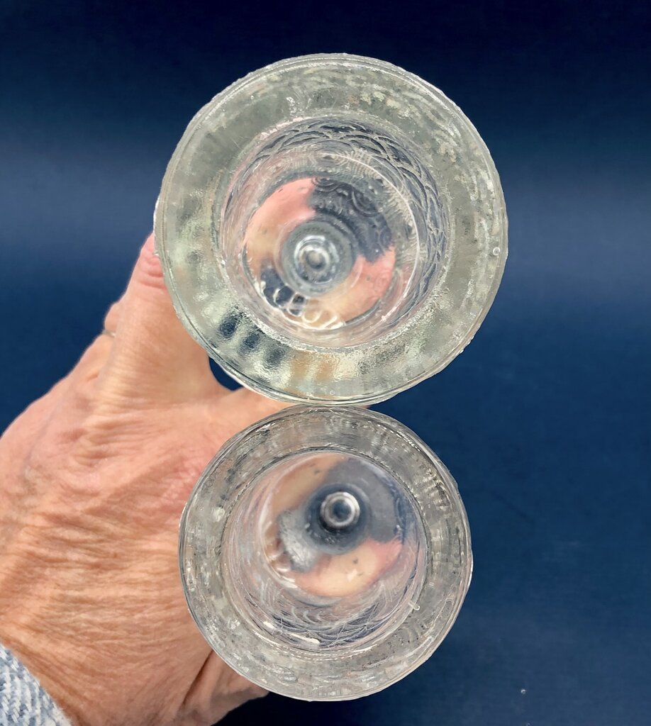 2 Bjorn Winblad Rosenthall Glass Wisemen Single Light Candlesticks /b