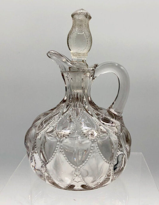 EAPG Frisco” #1229 Fostoria Glass Cruet w/ Replacement Stopper /b