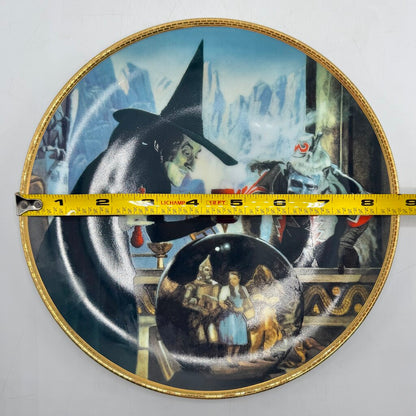 The Hamilton Collection The Wizard of Oz Motion Picture 50th Anniversary Limited Edition Collector Plates “The Witch Casts a Spell” and “The Great and Powerful Oz” 8 1/2” Set/2 /cb