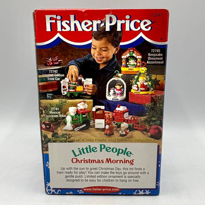1999 Fisher Price Little People Christmas Morning Keepsake Ornament NIB /cb