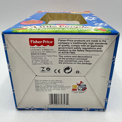 1999 Fisher Price Little People Christmas Morning Keepsake Ornament NIB /cb