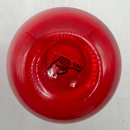 Vintage Maria Vinka For IKEA 3” Handblown Red Rolled Rim Vase /cb