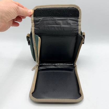 Vintage Discwasher Green Nylon Portable CD Player Discman/Walkman Carrying Case Shoulder Bag