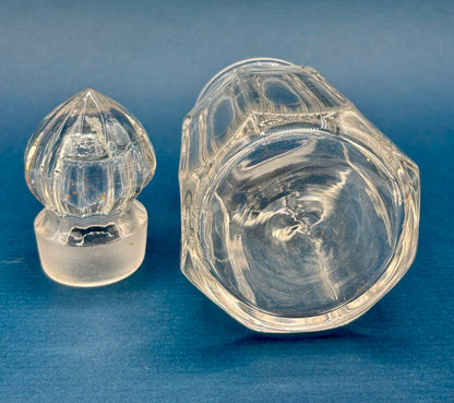 Heisey Glass Wide Panel Glass Horseradish Jar w/ Stopper /j