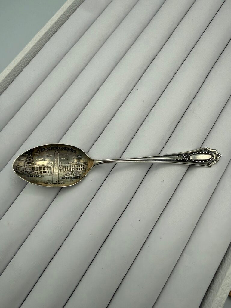 Antique Sterling Silver Souvenir Spoon Washington D.C. 12 gr /ro