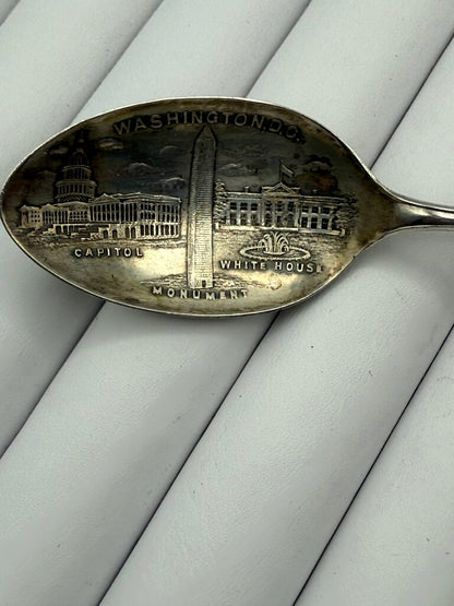 Antique Sterling Silver Souvenir Spoon Washington D.C. 12 gr /ro