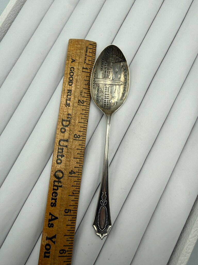 Antique Sterling Silver Souvenir Spoon Washington D.C. 12 gr /ro