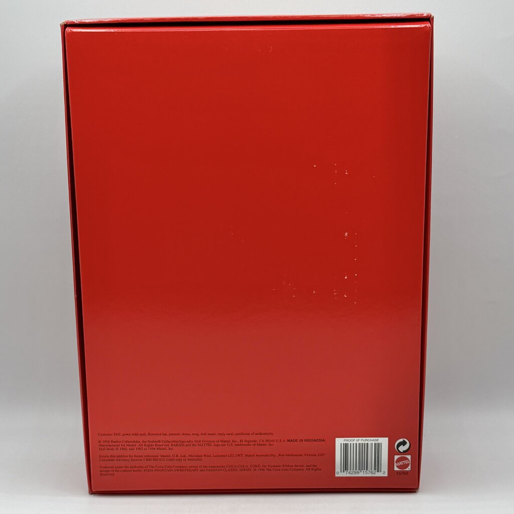 Vintage Mattel 1996 Soda Fountain Sweetheart Barbie Coca Cola Fashion Classic Series in Box /cb