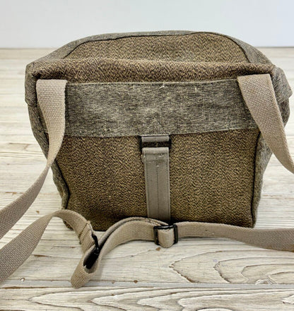 Vtg. Swiss/East German (?) Military Gas Mask Bag /j