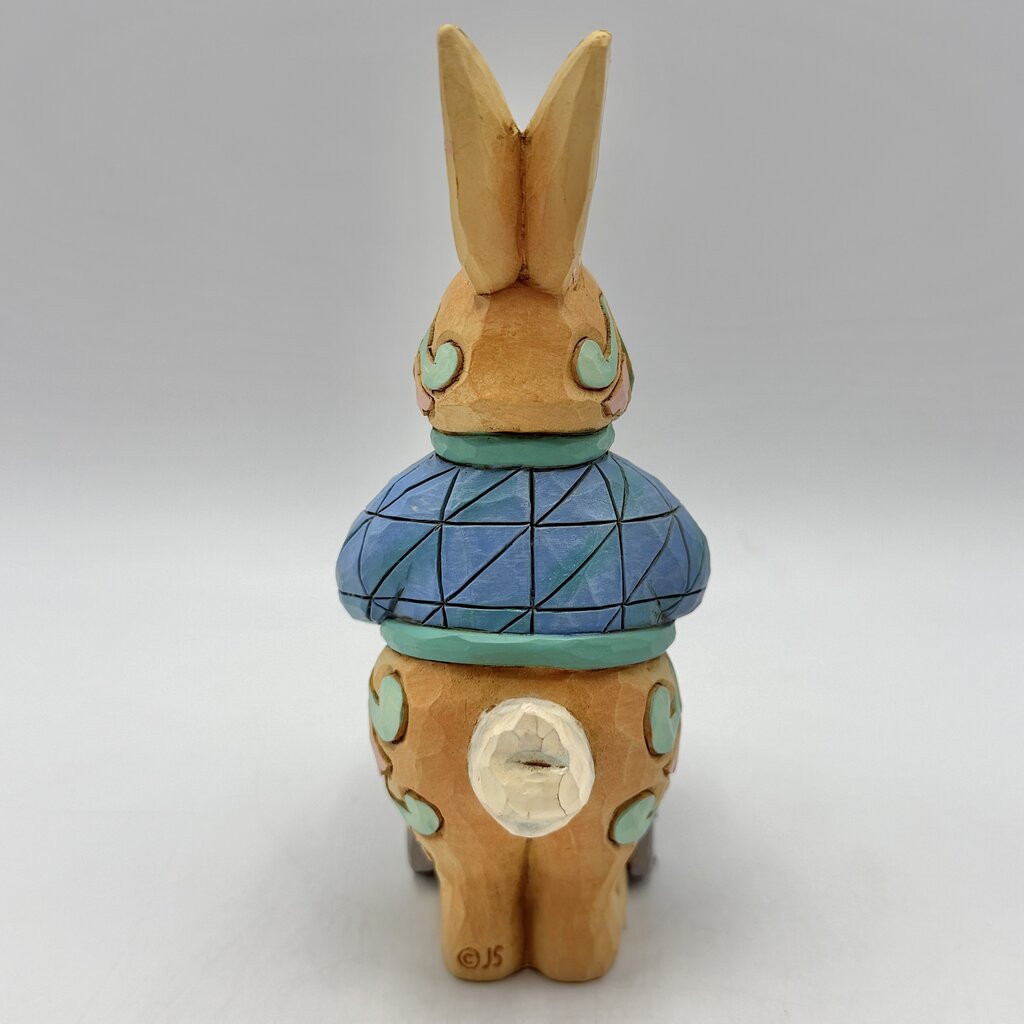 Jim Shore Heartwood Creek 2019 “Eggs For Everybunny” Pint Size Bunny Pushing Easter Egg Cart Figurine /cb