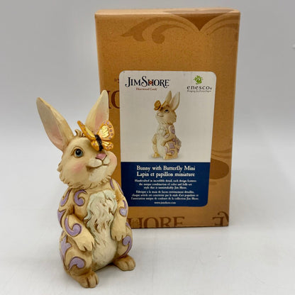 Enesco Jim Shore Heartwood Creek 2023 Mini Bunny with Butterfly Figurine /cb