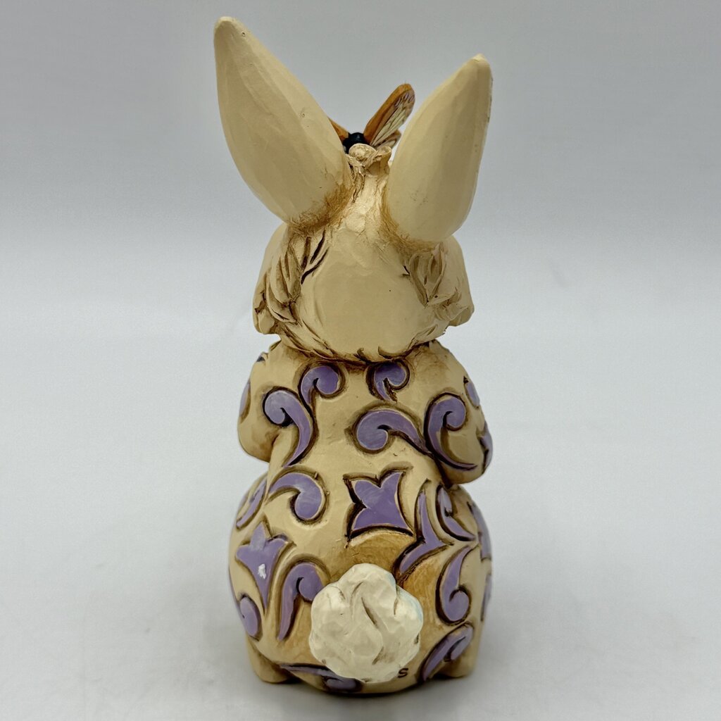 Enesco Jim Shore Heartwood Creek 2023 Mini Bunny with Butterfly Figurine /cb