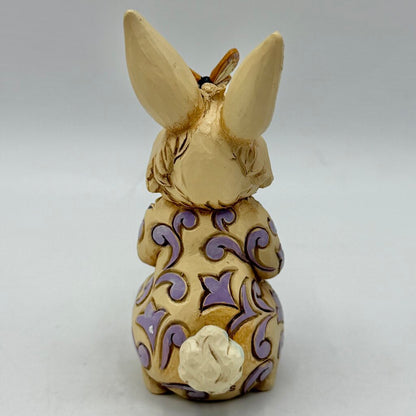 Enesco Jim Shore Heartwood Creek 2023 Mini Bunny with Butterfly Figurine /cb
