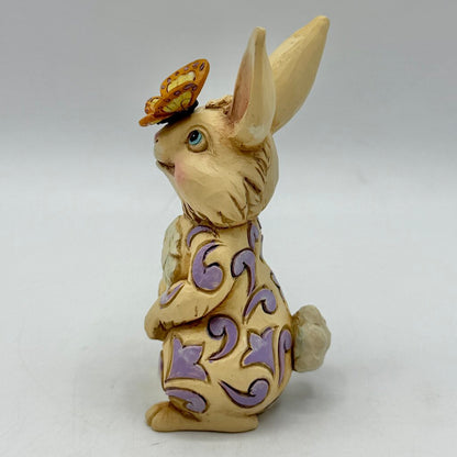 Enesco Jim Shore Heartwood Creek 2023 Mini Bunny with Butterfly Figurine /cb