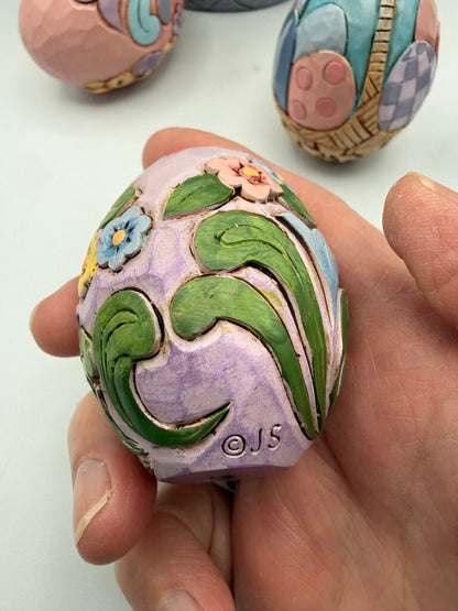 Jim Shore "Easter Cheer Found Here" 17th Annual Set Easter Basket #6008810 /rw