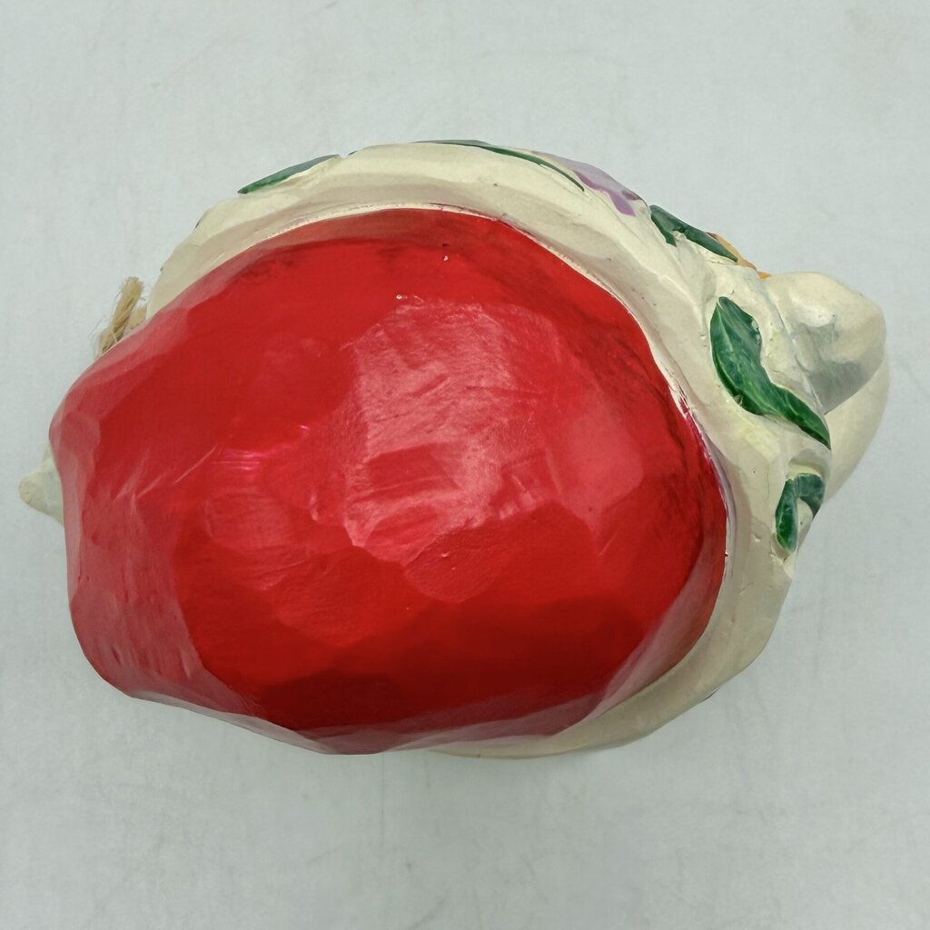 Enesco Jim Shore Heartwood Creek 2022 “Bearing Christmas Surprises” 6011484 Polar Bear with Wreath Pint Size Figurine /cb