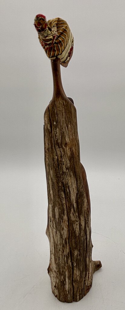 Hand Carved Wooden Sculpture of 3 Women Mozambique /j