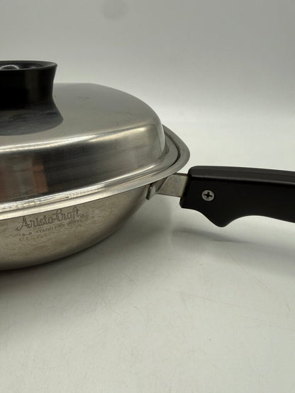 Vintage Aristo-Craft Stainless Steel Pan 8.5” w/lid /rw