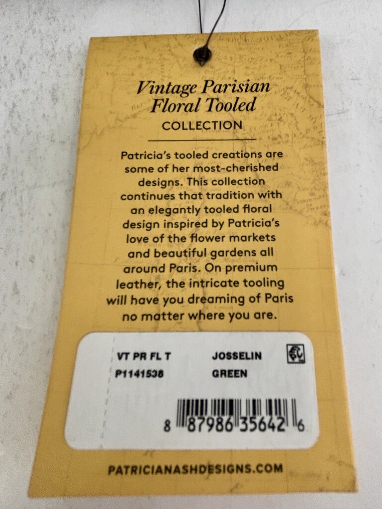 NWT Patricia Nash Josselin Leather Satchel Green /j