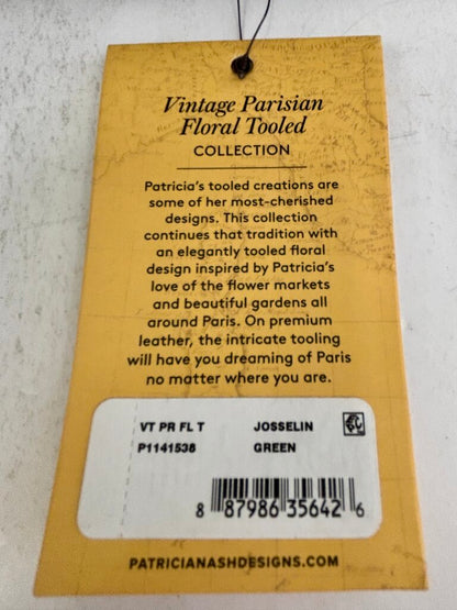 NWT Patricia Nash Josselin Leather Satchel Green /j