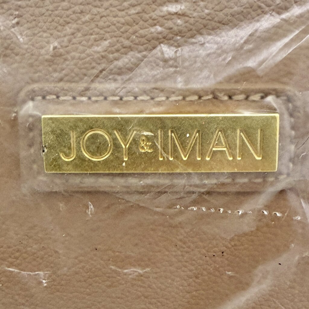 Joy & Iman Genuine Leather Wheeled Duffle Bag Cappuccino Brand New In Factory Packaging /cb