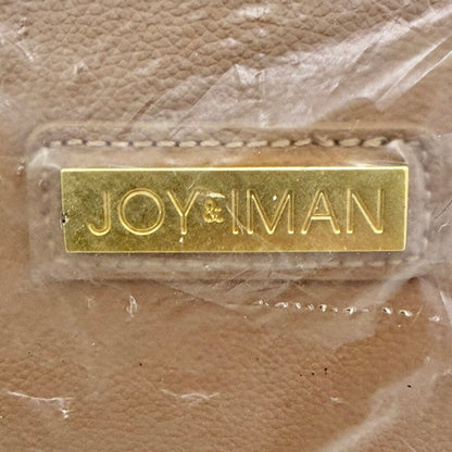Joy & Iman Genuine Leather Wheeled Duffle Bag Cappuccino Brand New In Factory Packaging /cb
