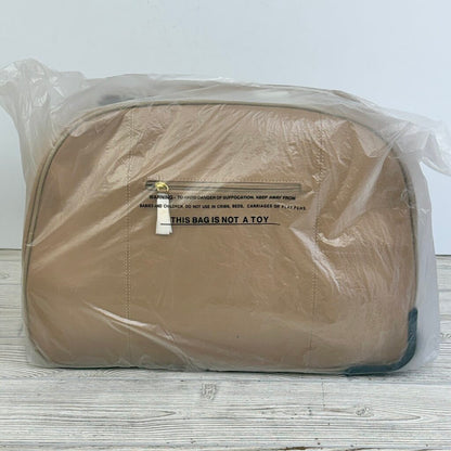Joy & Iman Genuine Leather Wheeled Duffle Bag Cappuccino Brand New In Factory Packaging /cb