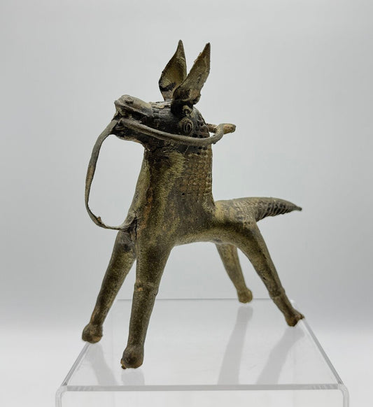 Vintage Dorka Tribal Horse Bronze Cast Figurine / T