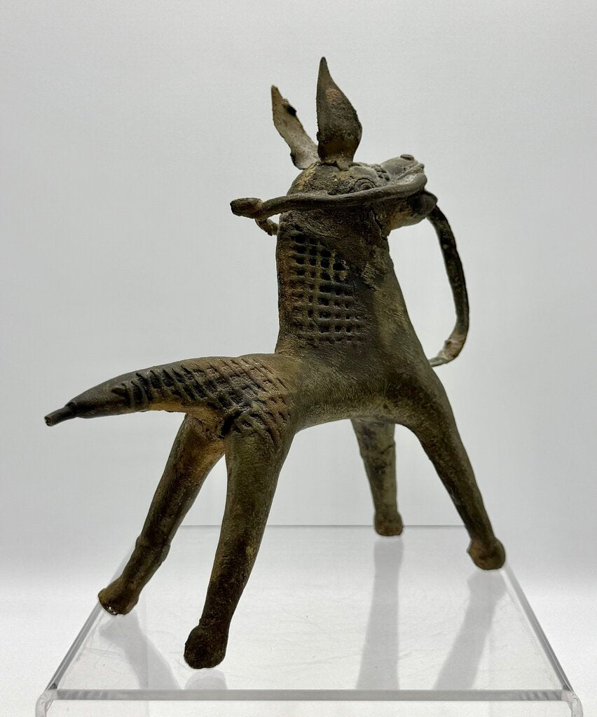 Vintage Dorka Tribal Horse Bronze Cast Figurine / T