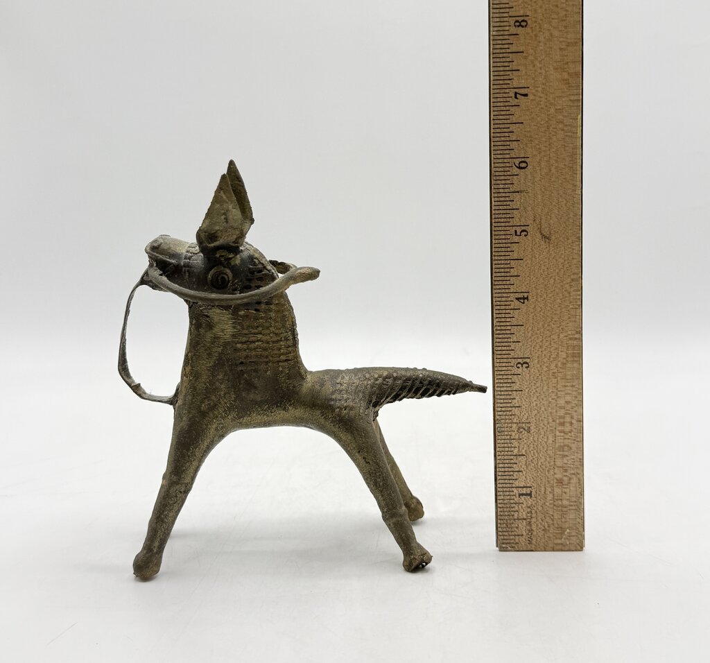 Vintage Dorka Tribal Horse Bronze Cast Figurine / T