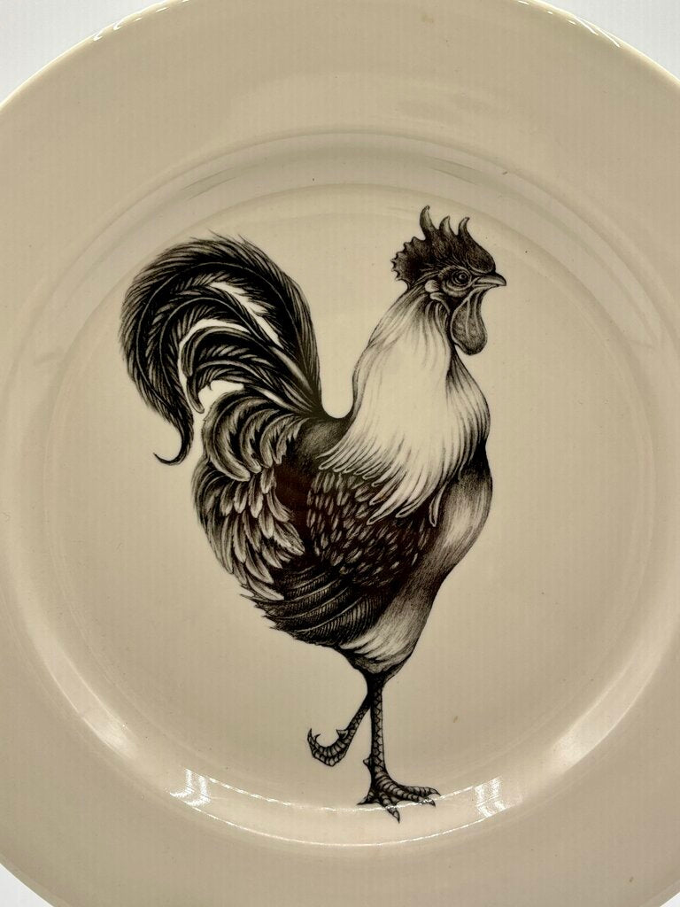 Laura Zinder 12” Rooster Plate/Charger /j