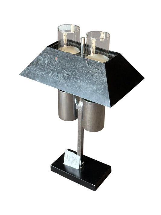 MCM Raymor Black Metal Bankers Lamp (WORKS)