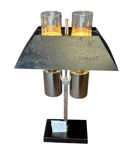 MCM Raymor Black Metal Bankers Lamp (WORKS)