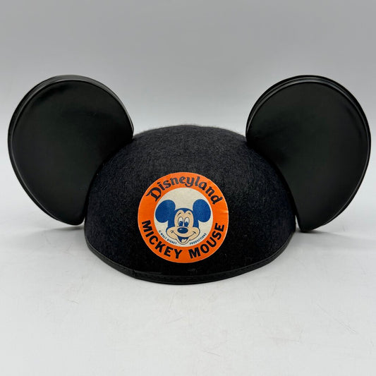 Vintage 1960s Disneyland Child Size Mickey Mouse Ears Cap/Hat Embroidered Nancy /cb