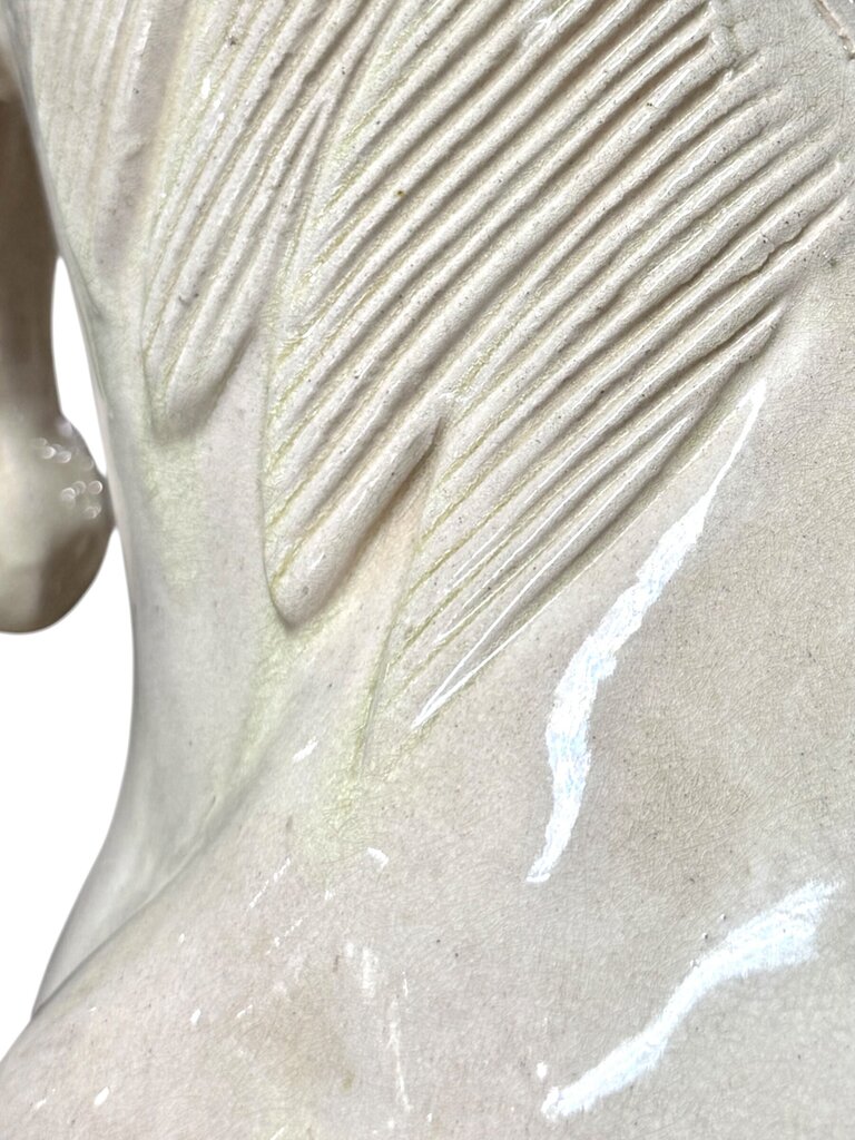 VTG Glazed Terracotta Horse Sculpture (HAS DAMAGE)